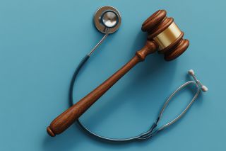 Foto: Stethoskop und Richterhammer